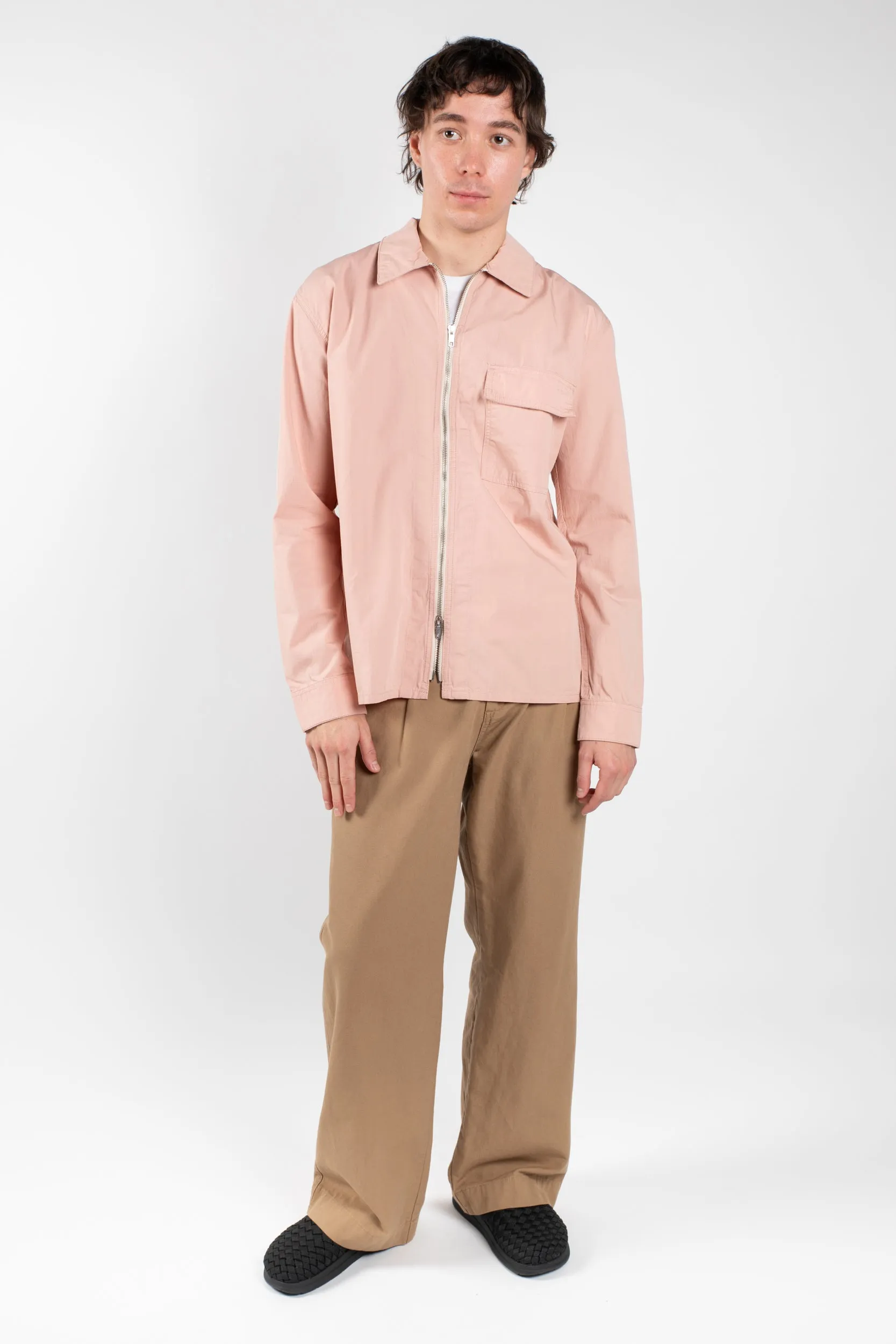 6002 Lightweight Zip-Front Jacket | Dusty Pink