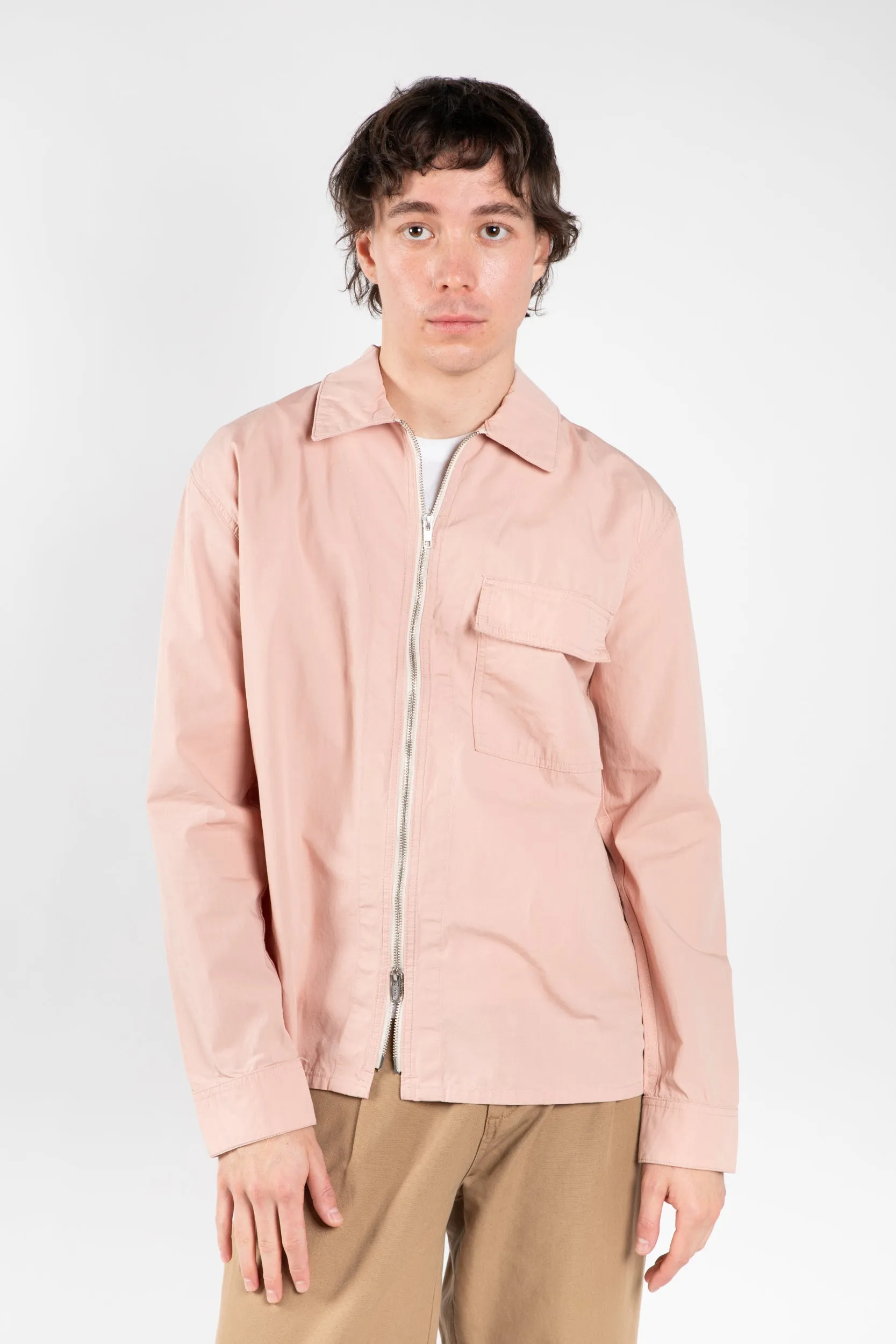 6002 Lightweight Zip-Front Jacket | Dusty Pink