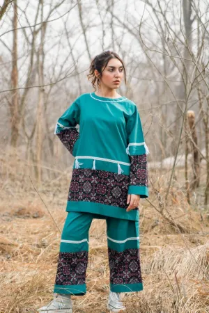 Amber - Teal Handmade Co-ord Set