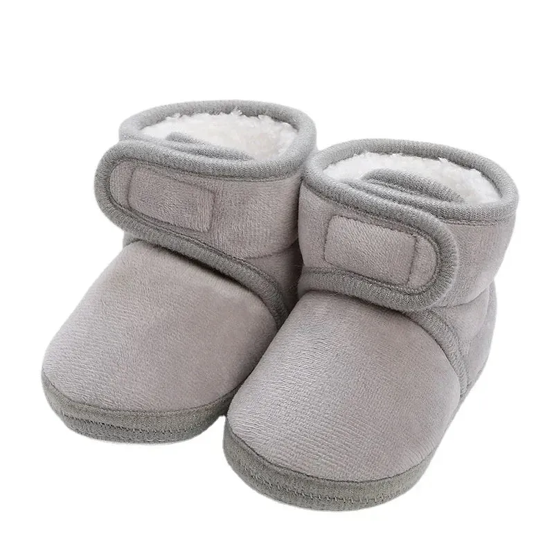 Baby Girls Soft Booties with Pompom