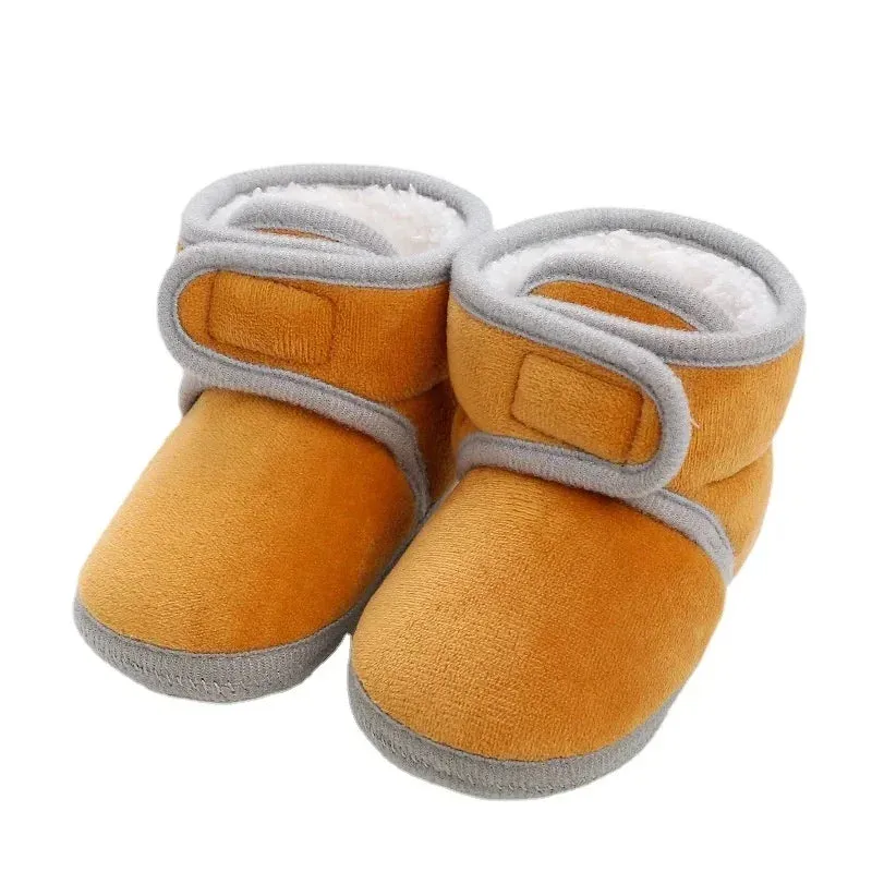 Baby Girls Soft Booties with Pompom