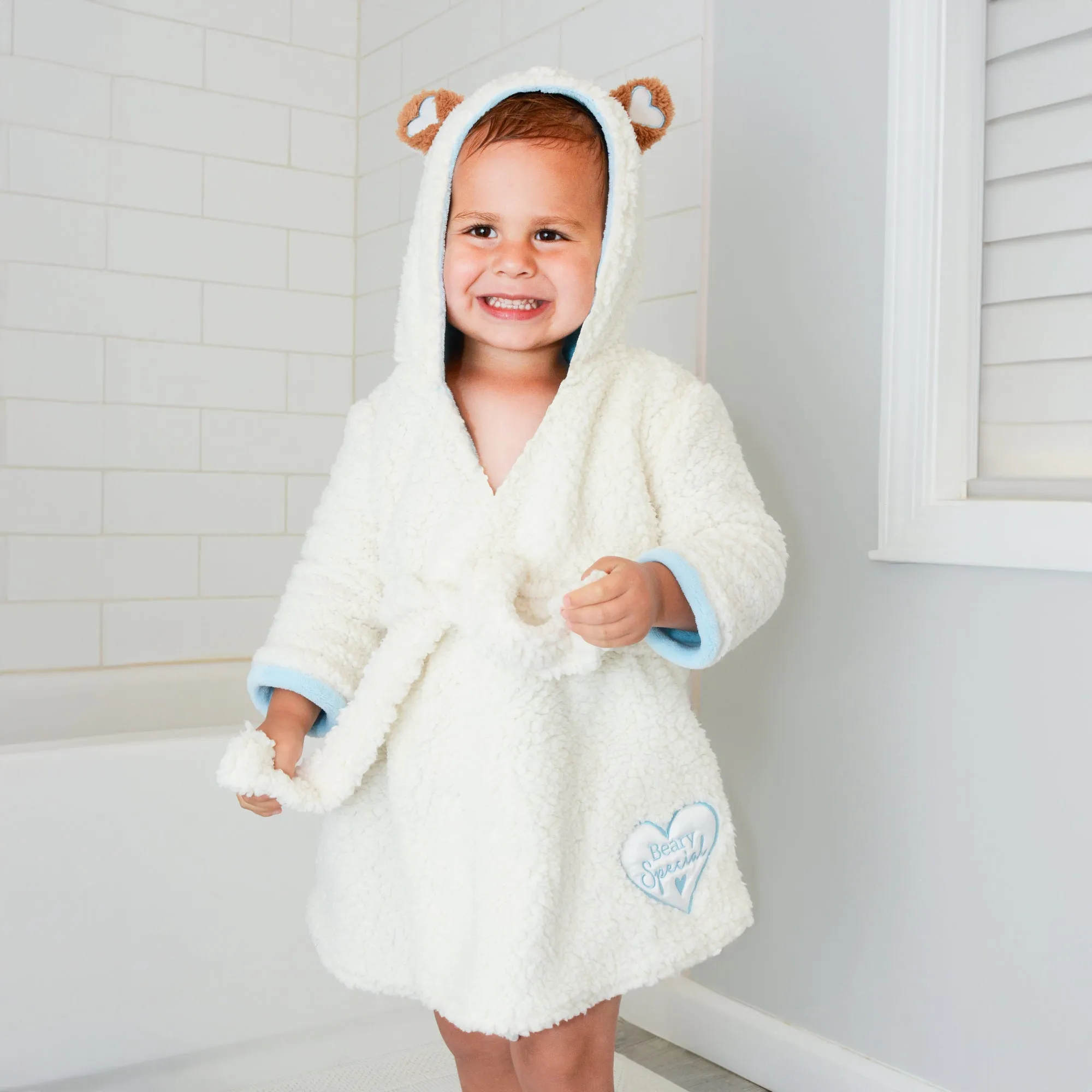 Beary Special Blue - Toddler Bathrobe