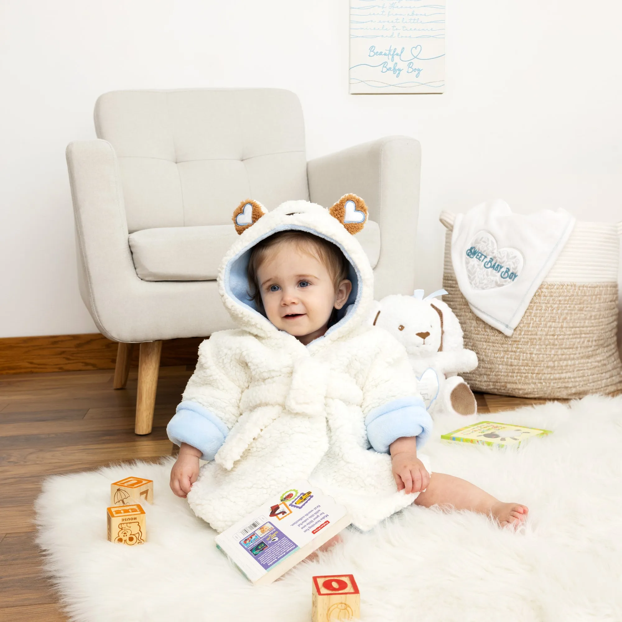 Beary Special Blue - Toddler Bathrobe