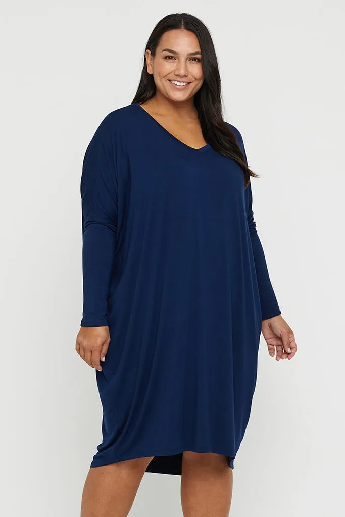 Catherine Dress - Navy