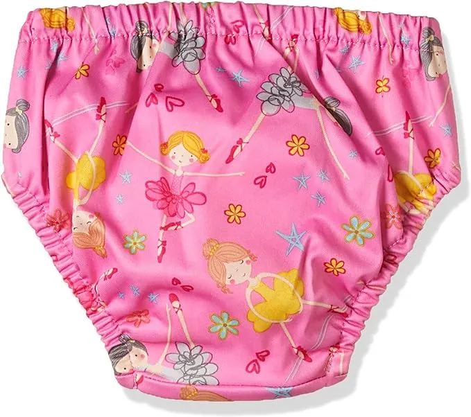 Charlie Banana 2In1 Swim Diaper & Training Pants Diva Balleria Pink M