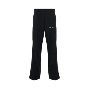 Classic Loose Track Pants in Black/Off White