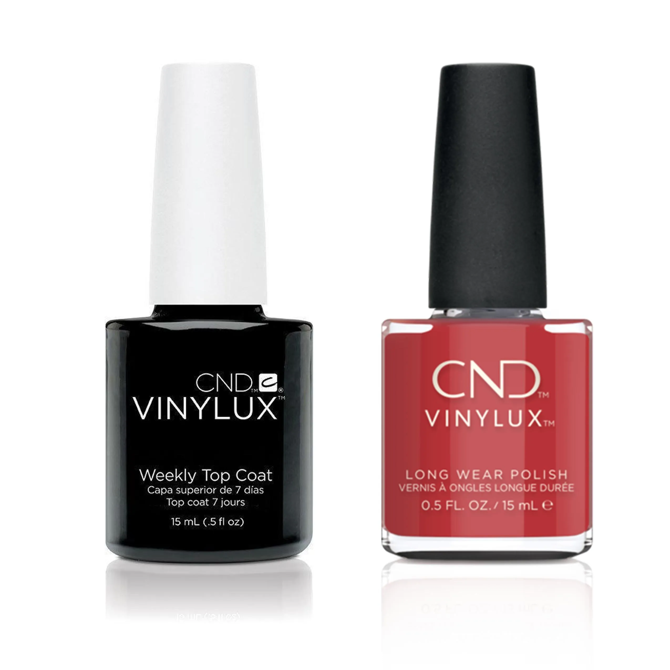 CND - Vinylux Topcoat & Soft Flame 0.5 oz - #385