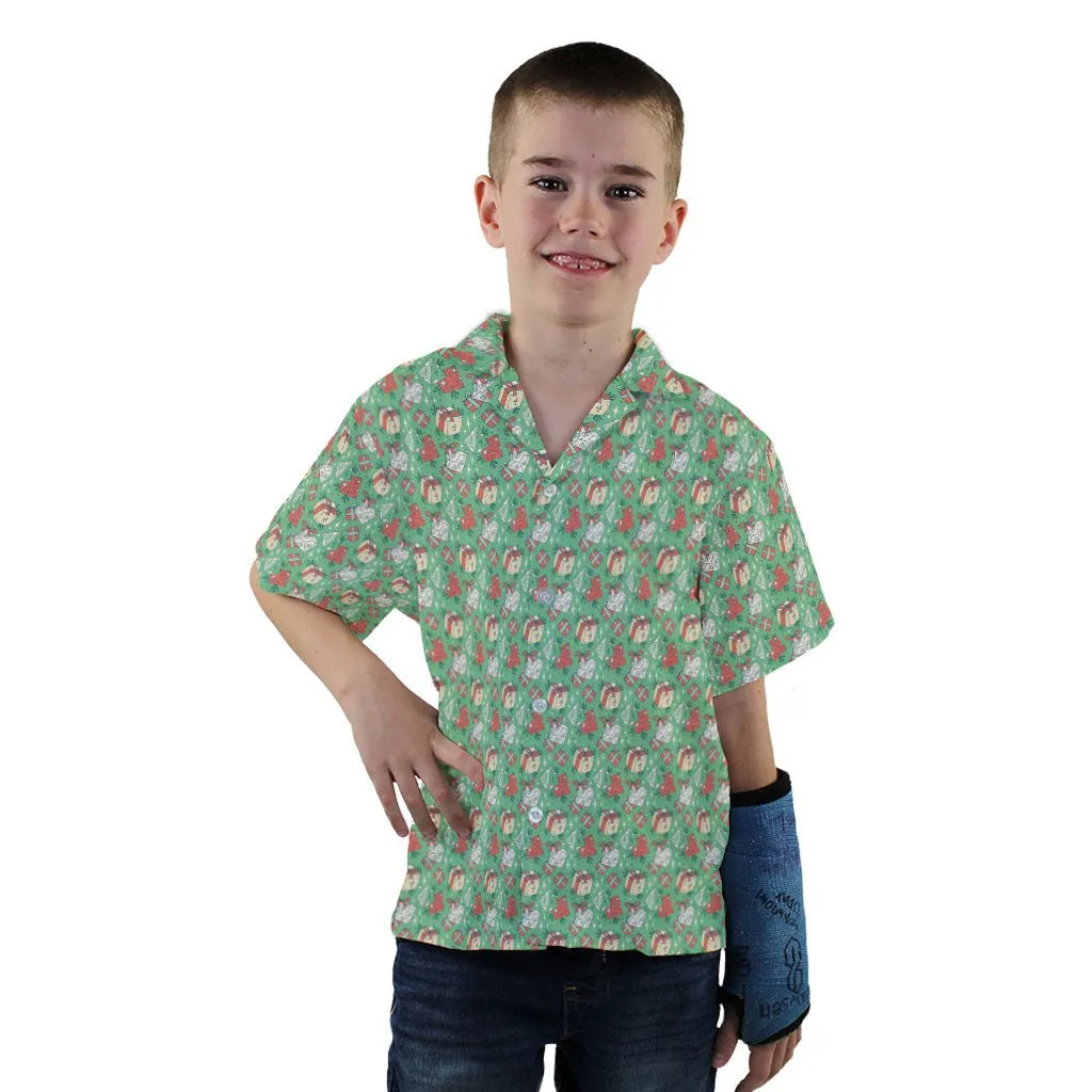 Dnd Christmas Dice Presents Youth Hawaiian Shirt