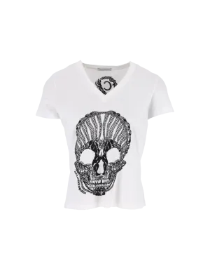 embroidered skull t-shirt