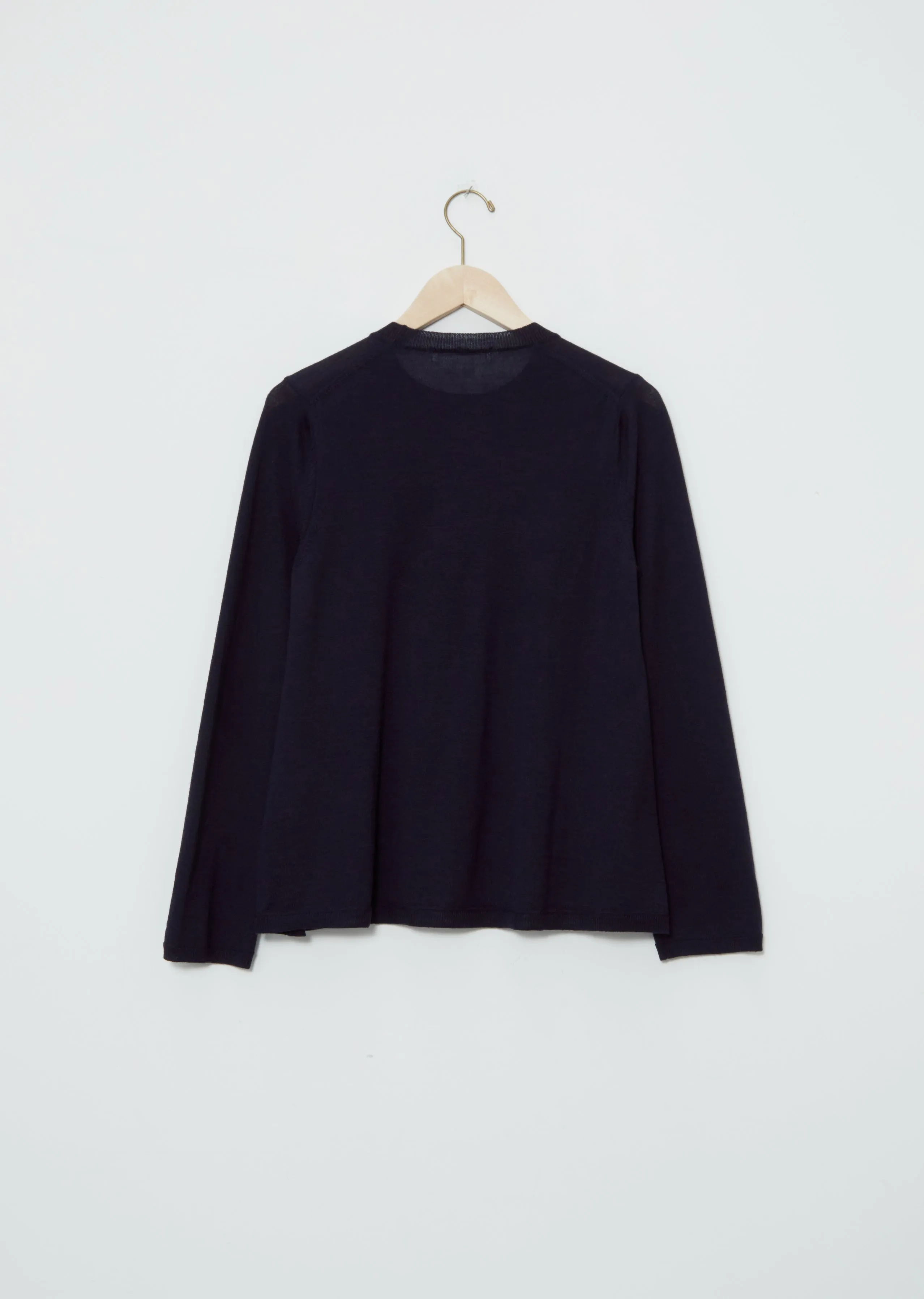 Flared Crewneck Long Sleeve Sweater