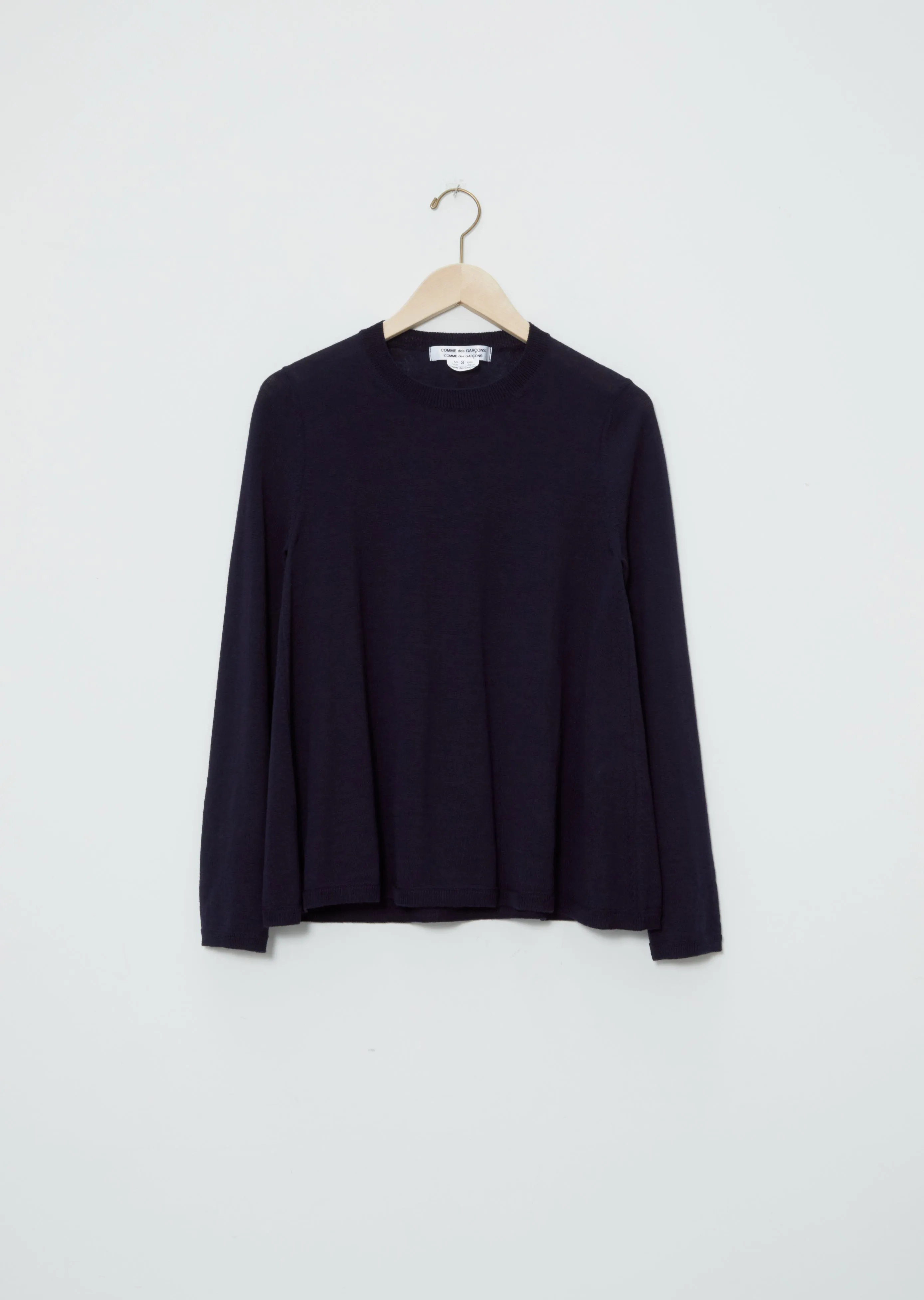 Flared Crewneck Long Sleeve Sweater