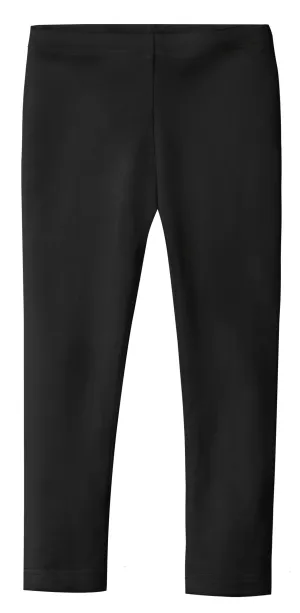 Girls Soft Organic Cotton Leggings | Black