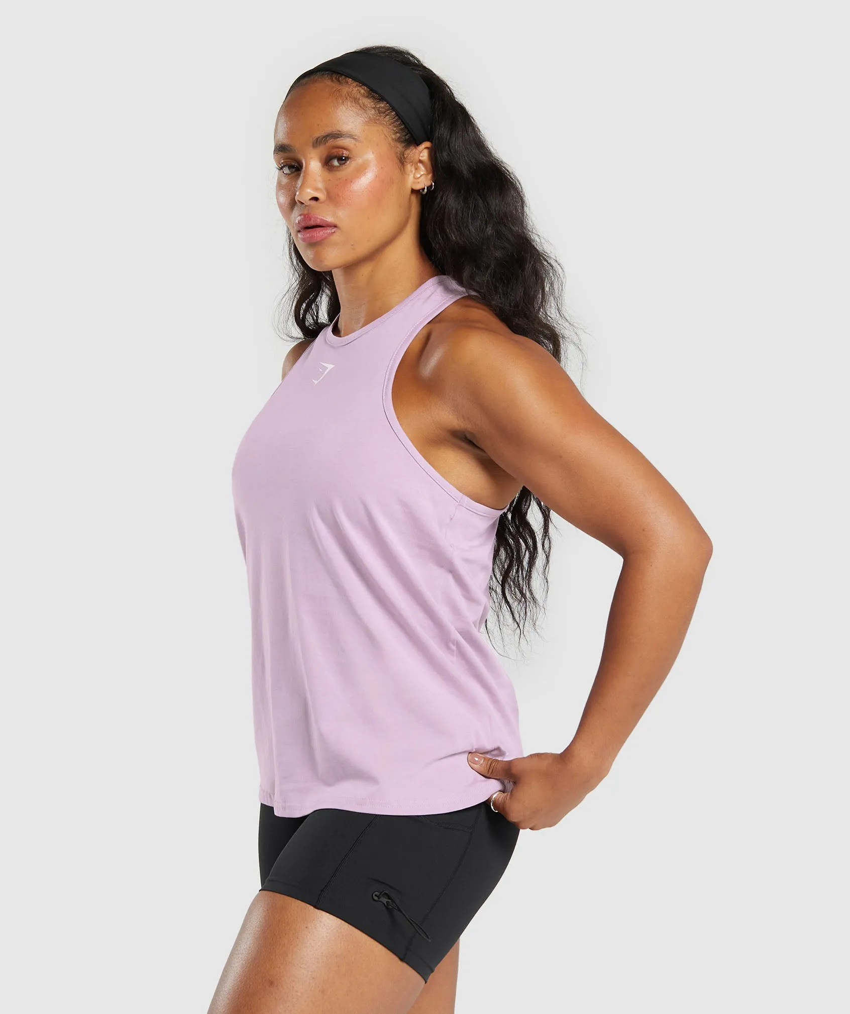 Gymshark Training Cotton Tank - Warm Lilac