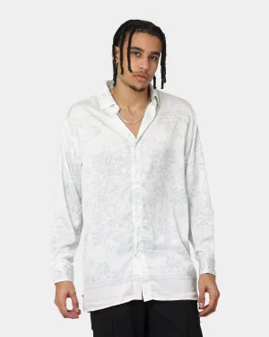 Last Kings Floridian Long Sleeve Button Up White