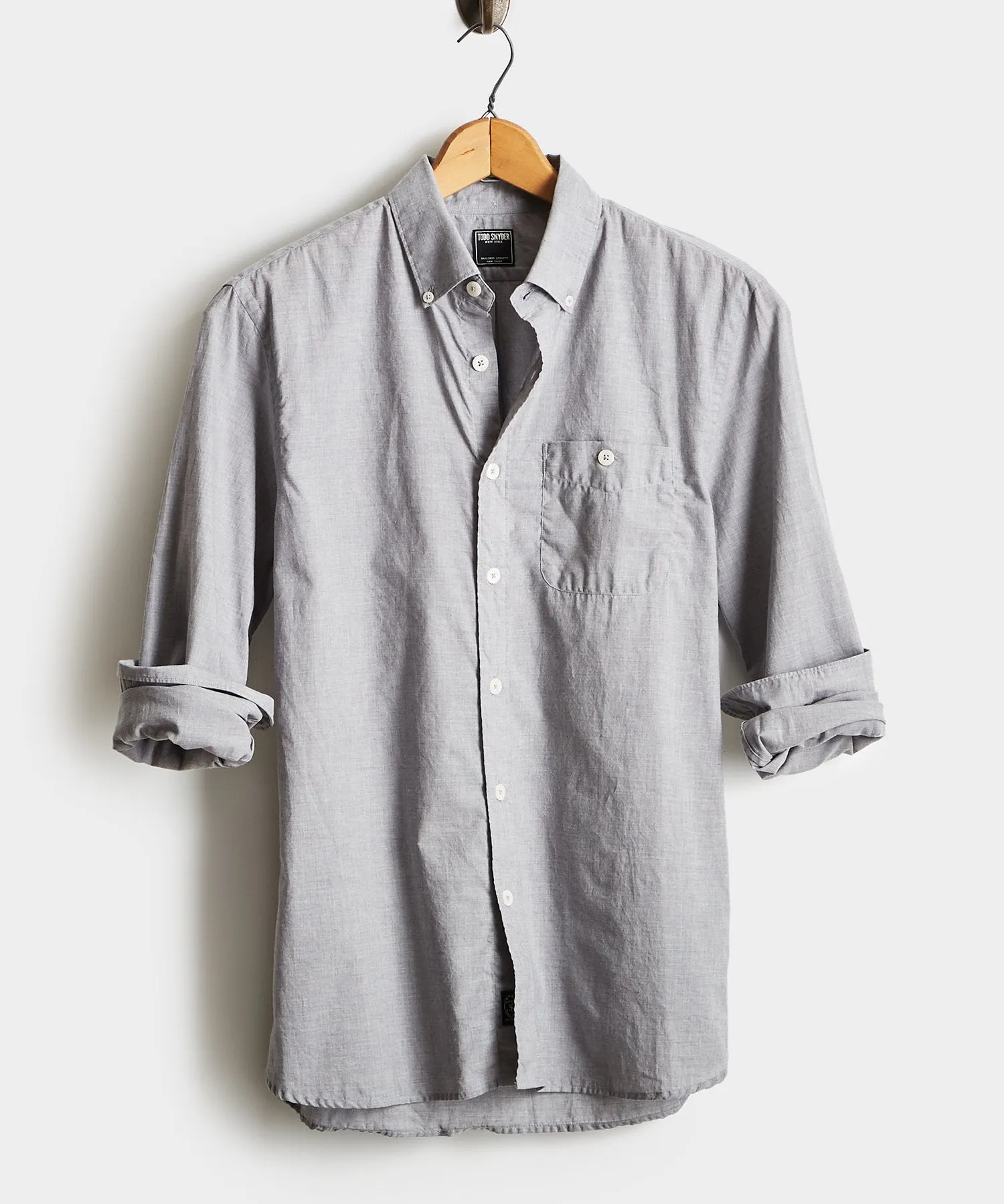 Lightweight Button Down Shirt in Grey