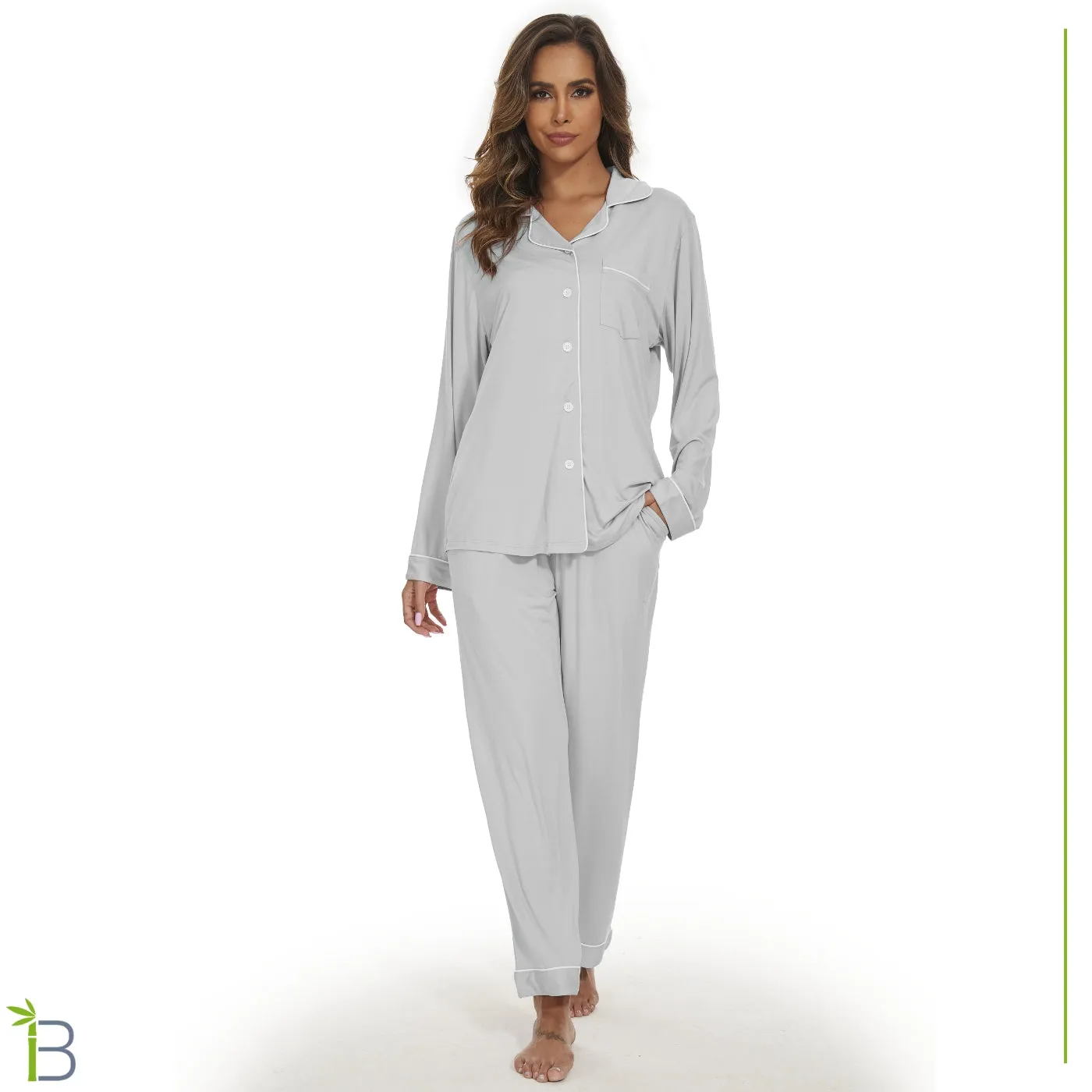 Long Sleeve Bamboo Viscose Pajama Set