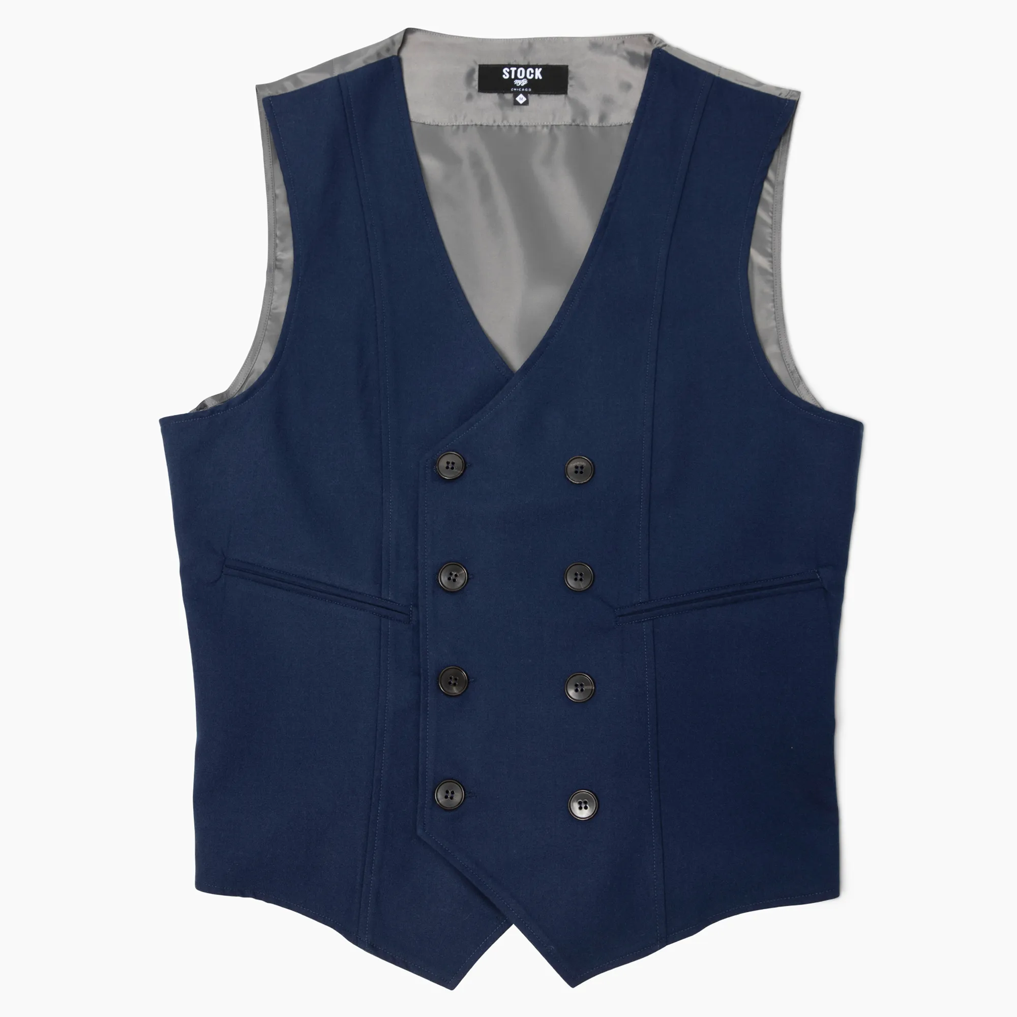 Men's Double Breasted Navy Vest