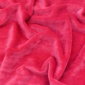 Party Pink Soft Stretch Velour Knit Fabric