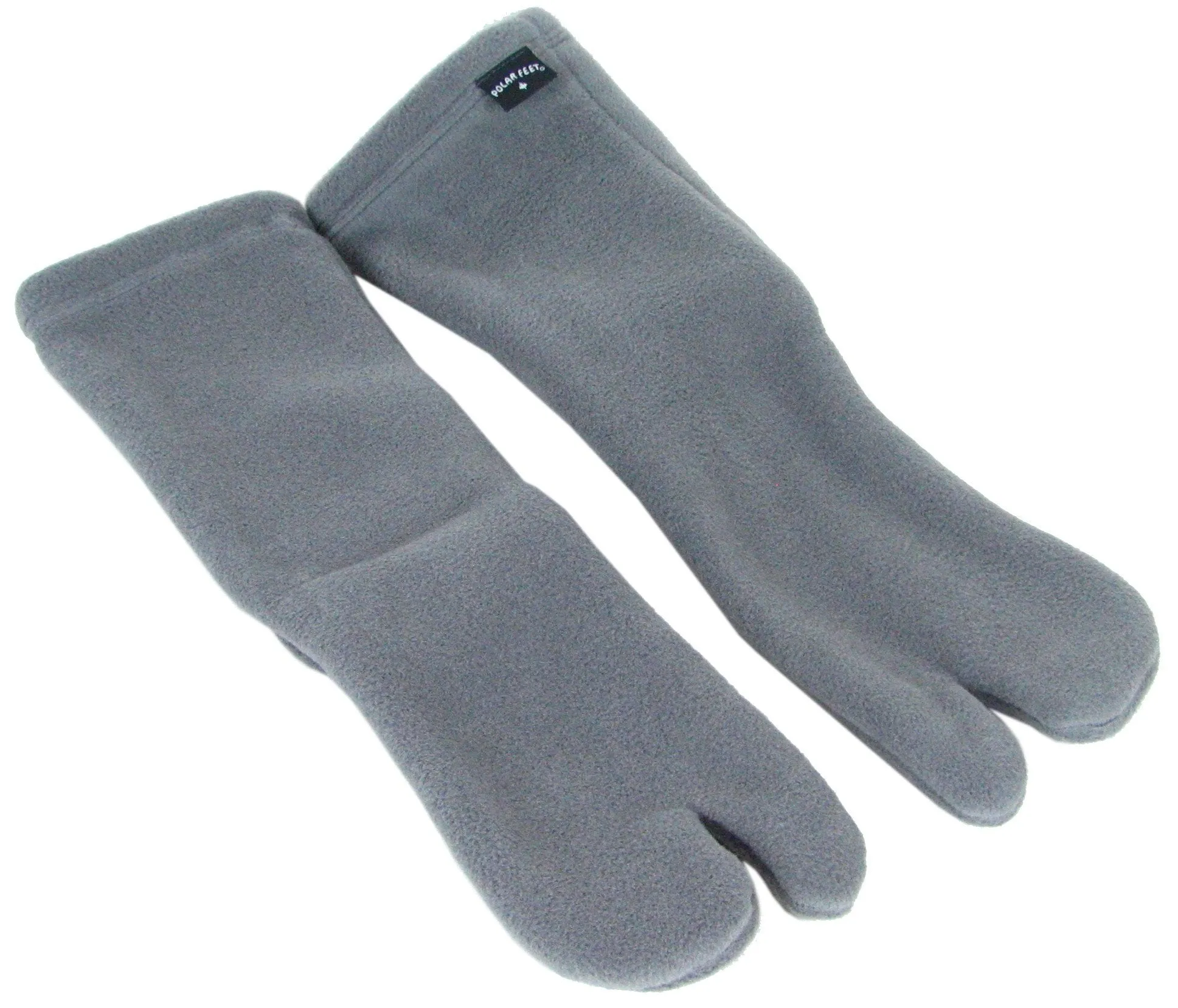 Polar Feet Fleece Tabi Socks - Soft Grey