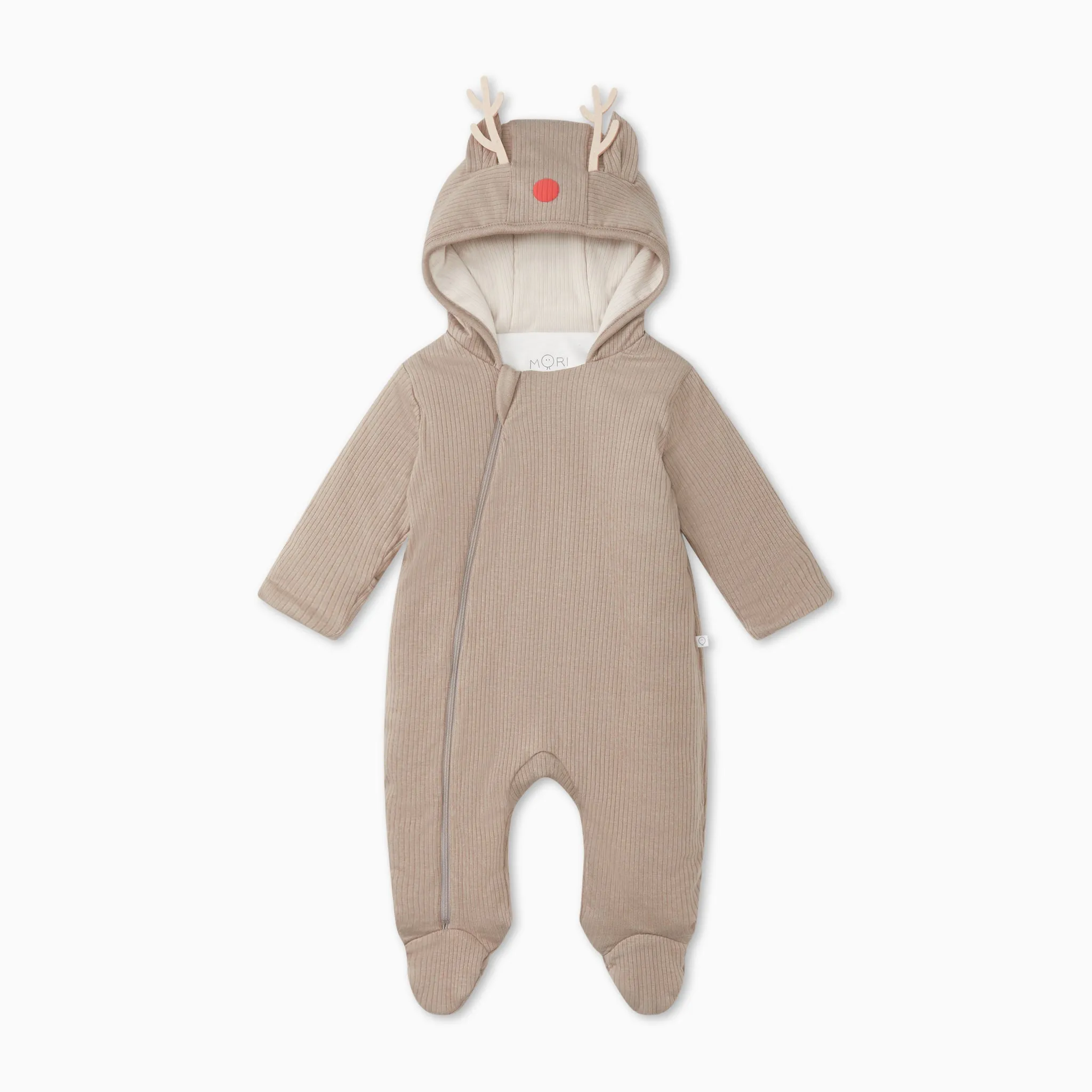 Reindeer Ribbed Pramsuit