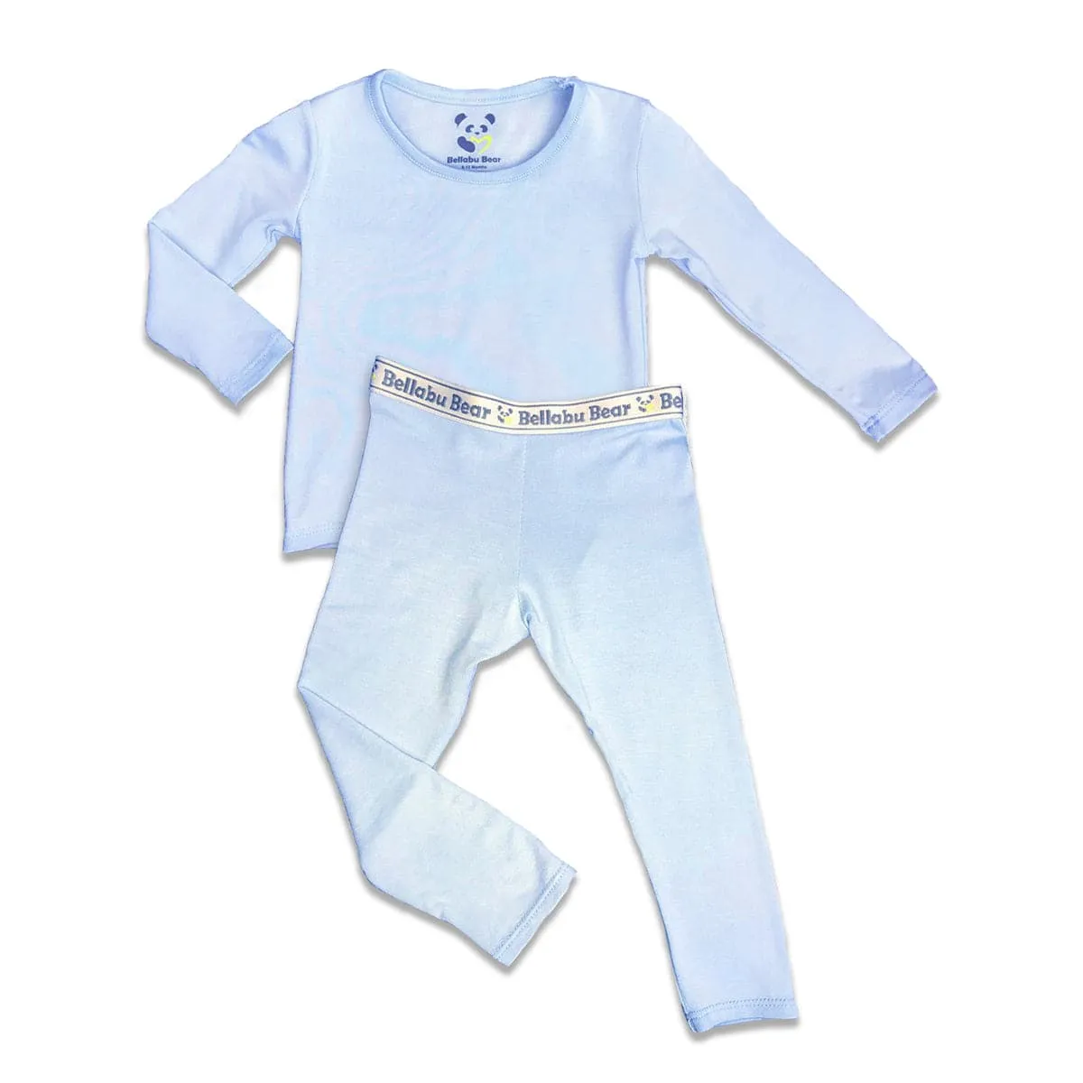 Sky Blue Bamboo Kids Pajamas