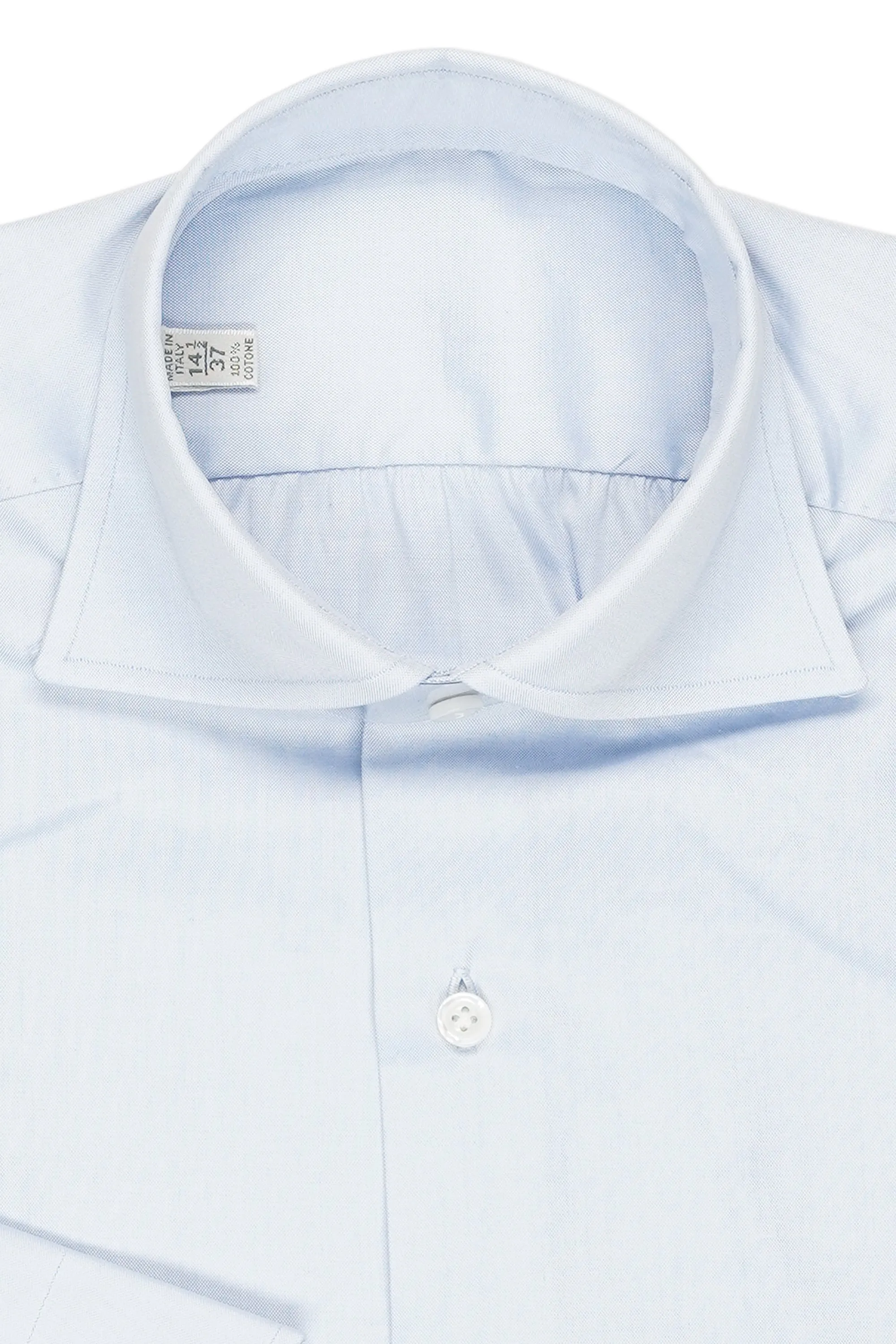 The Armoury Blue Lightweight Cotton Oxford Spread Collar Shirt