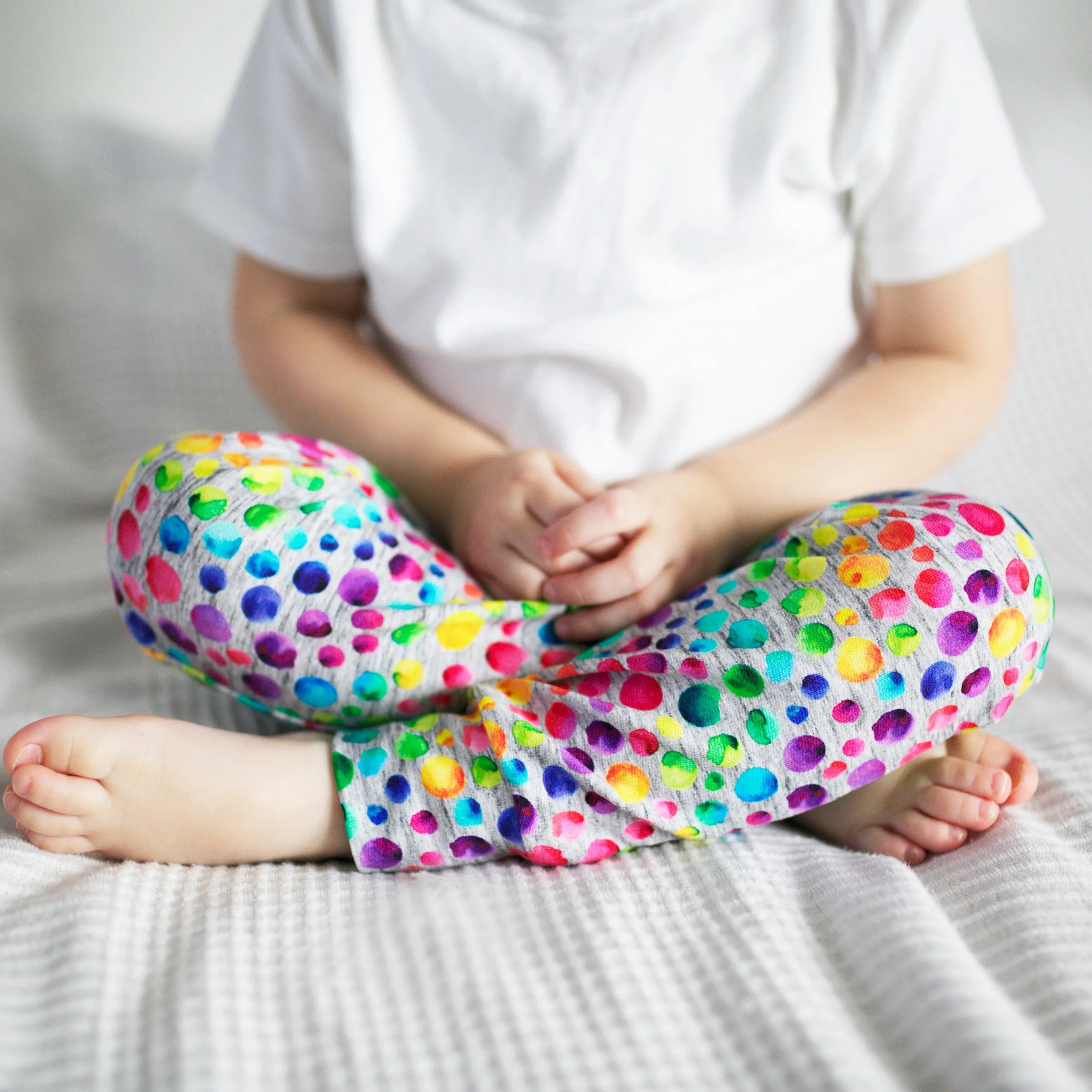 Warm Rainbow Dots Leggings