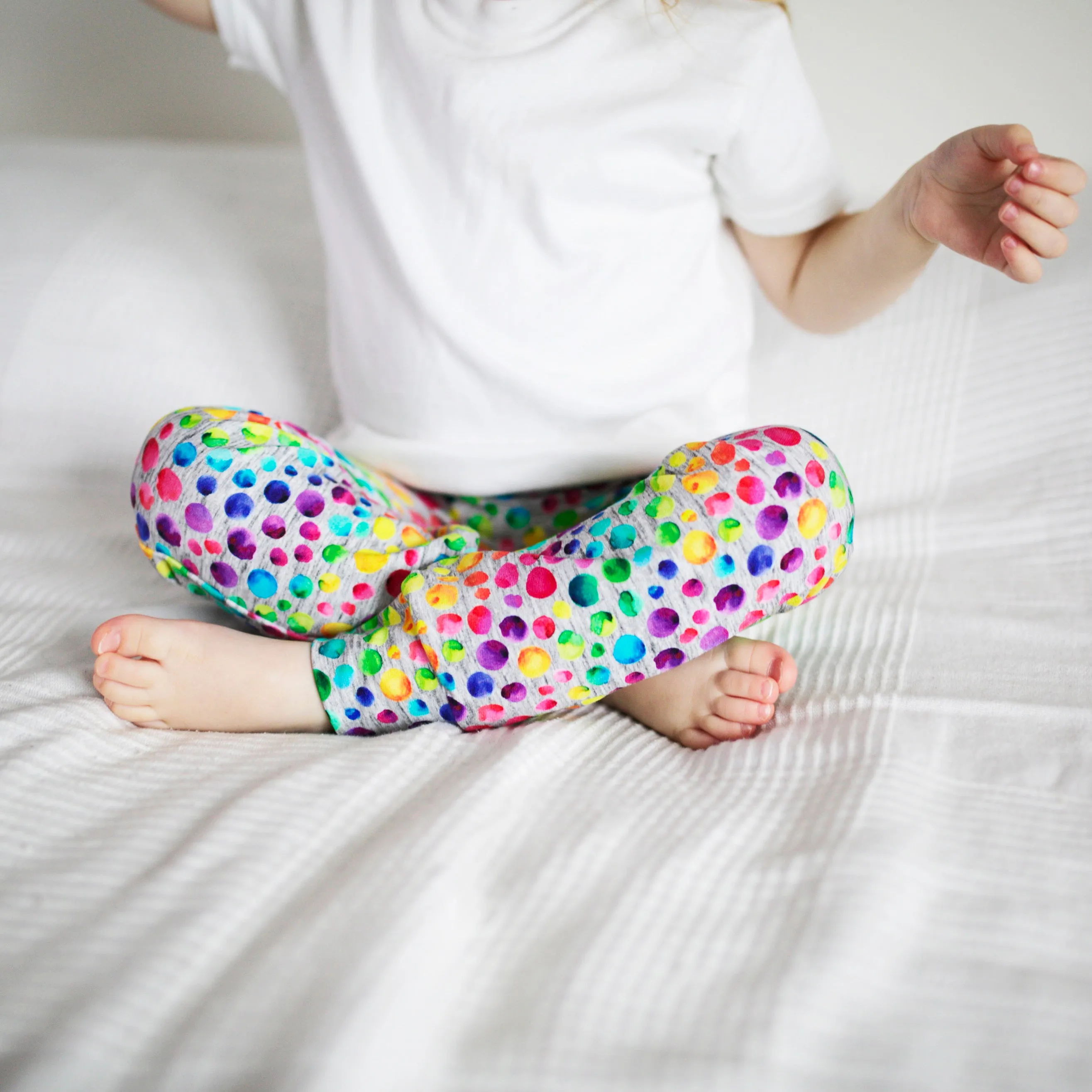 Warm Rainbow Dots Leggings