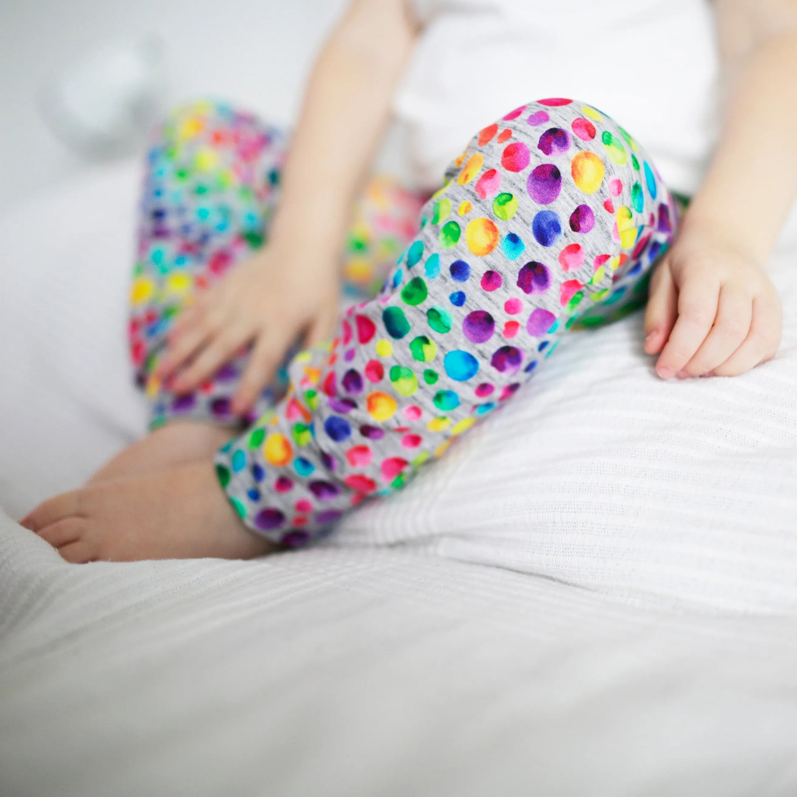 Warm Rainbow Dots Leggings