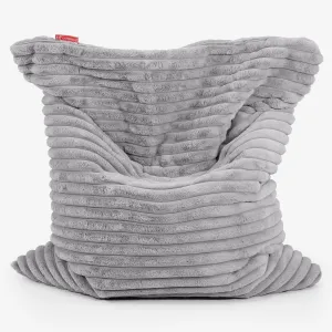 XL Pillow Beanbag - Ultra Plush Cord Grey